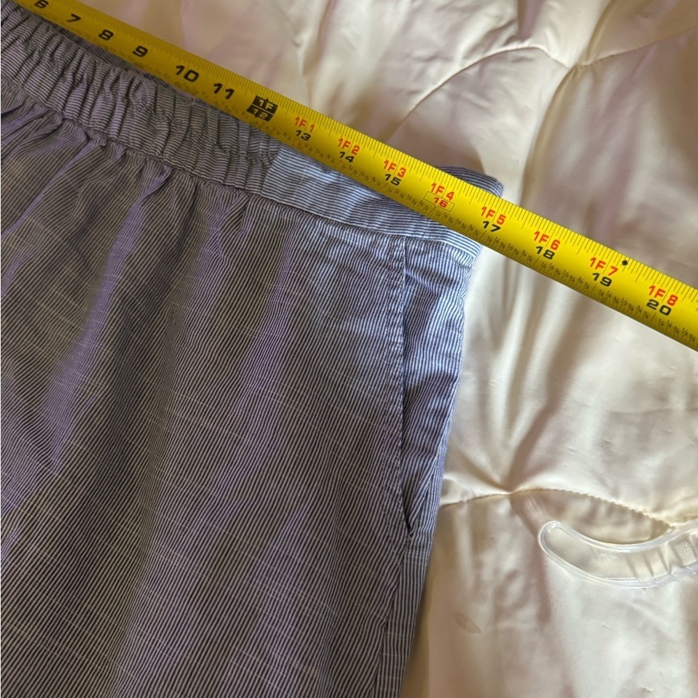 H. Bass & Co blue and white striped Women's Skirt - Picture 5 of 8